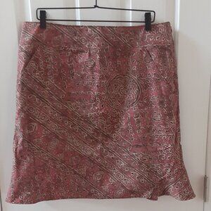 Peruvian Connection Pima Cotton Skirt with Fluted Hem